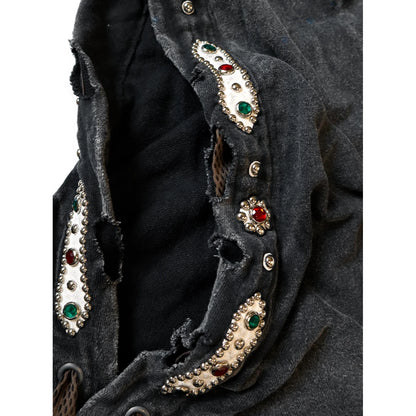 Kapital Fleece Thriller Damaged Devil Hoodie (Studs Remake)