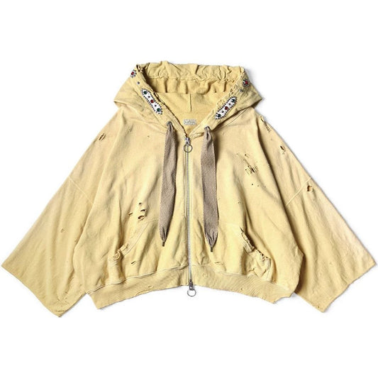 Kapital Fleece Thriller Damaged Devil Zip Hood Blouson (Studs Remake)
