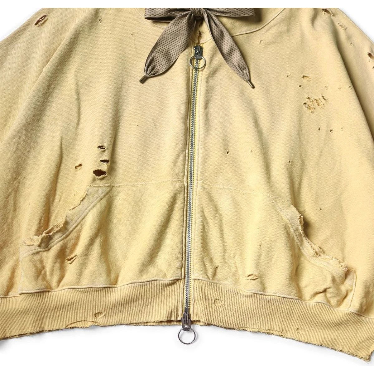 Kapital Fleece Thriller Damaged Devil Zip Hood Blouson (Studs Remake)