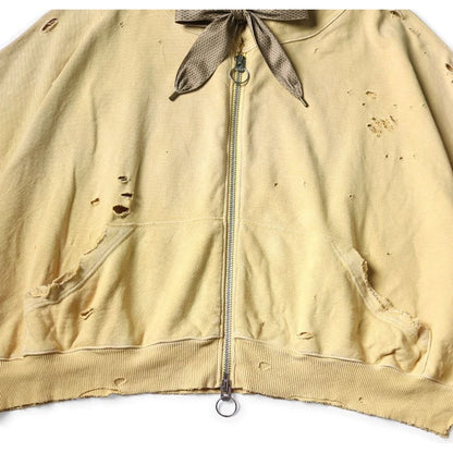 Kapital Fleece Thriller Damaged Devil Zip Hood Blouson (Studs Remake)