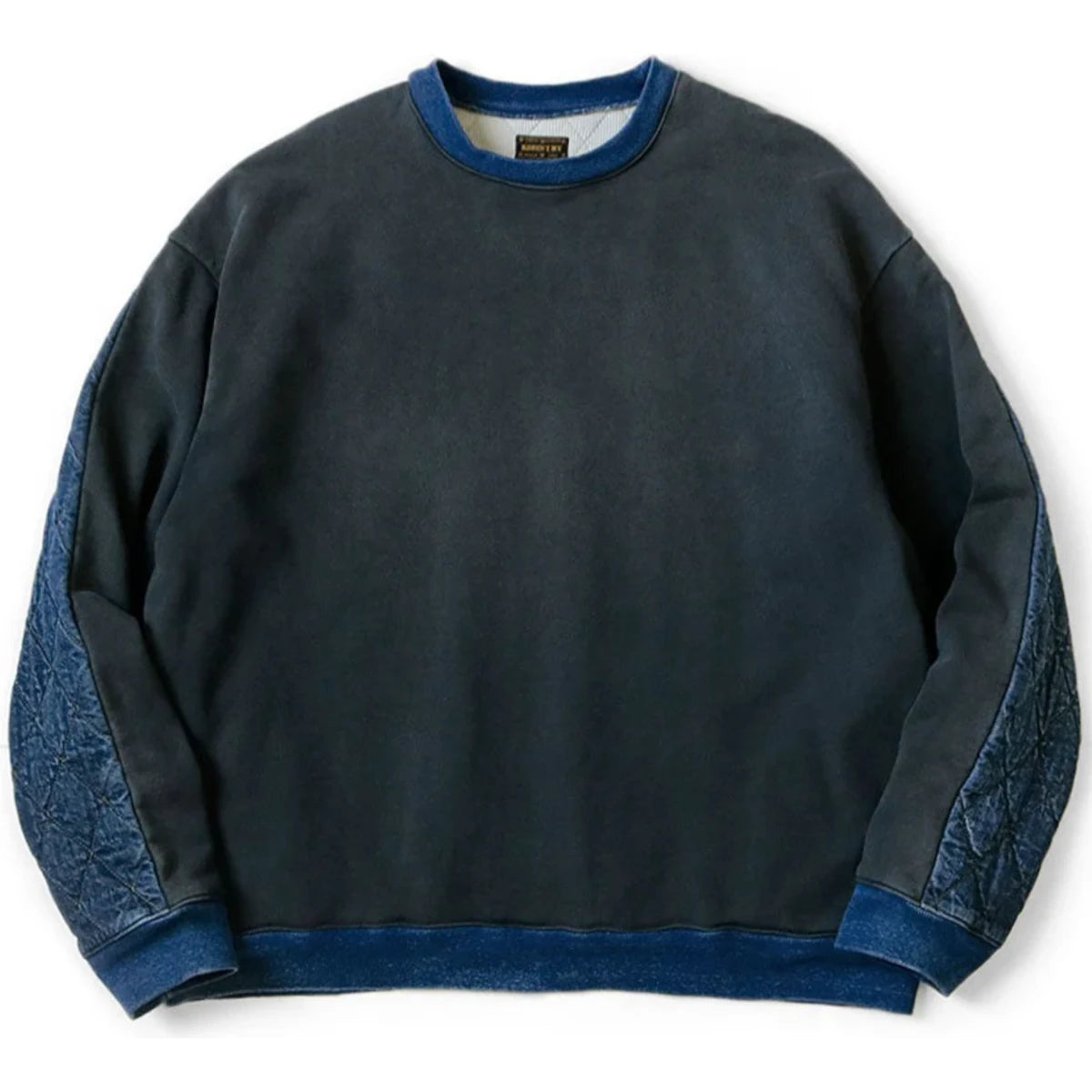Kapital Fleece x Denim Quilting 2Tone Big Sweatshirt