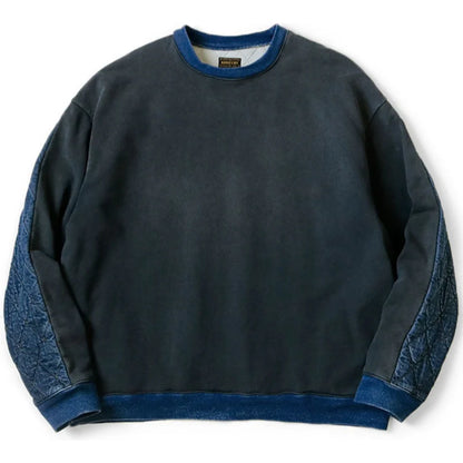 Kapital Fleece x Denim Quilting 2Tone Big Sweatshirt