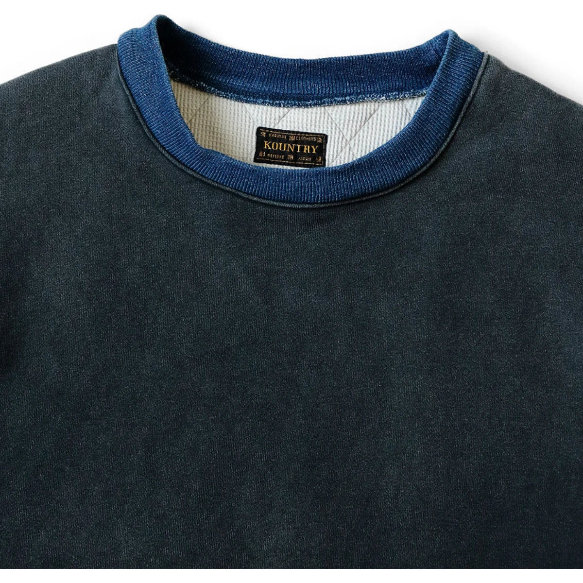 Kapital Fleece x Denim Quilting 2Tone Big Sweatshirt