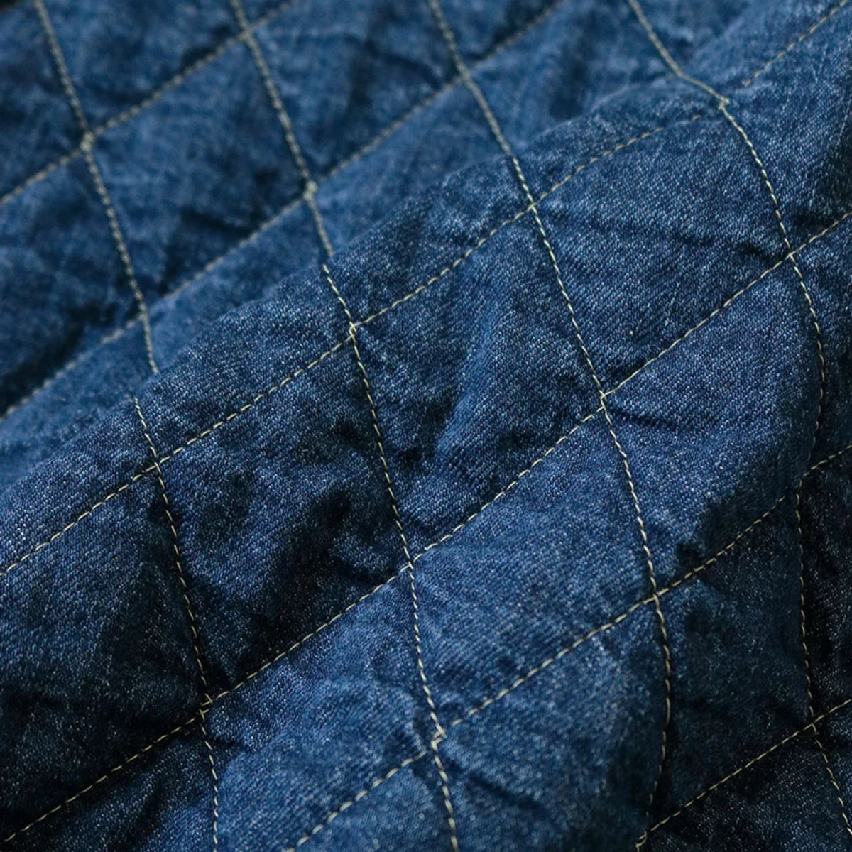 Kapital Fleece x Denim Quilting 2Tone Big Sweatshirt