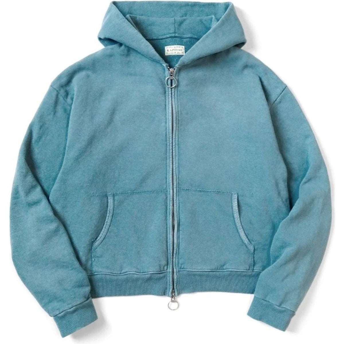 Kapital Fleece Zip Up Gym Hoodie