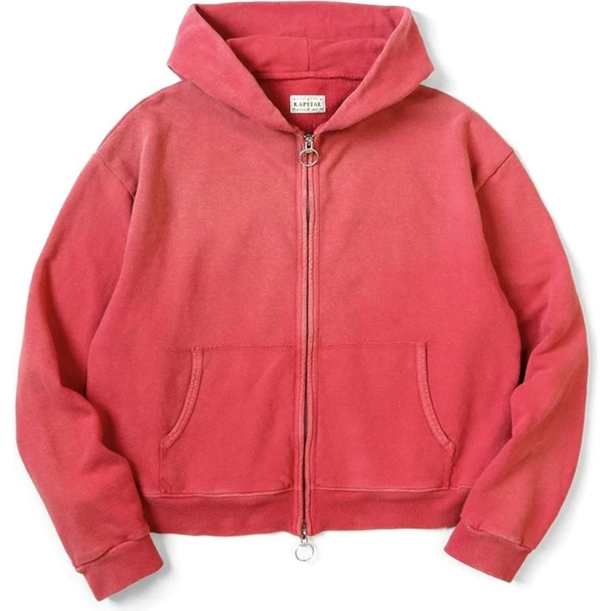 Kapital Fleece Zip Up Gym Hoodie