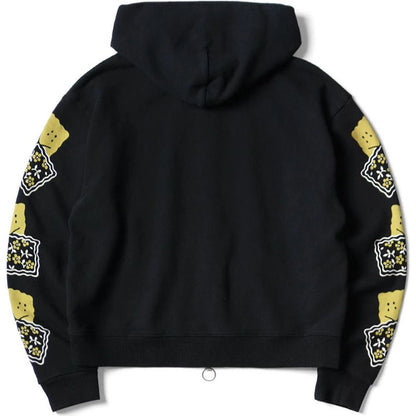 Kapital Fleece Zip Up Gym Hoodie (Peckish Rainbowy Print)