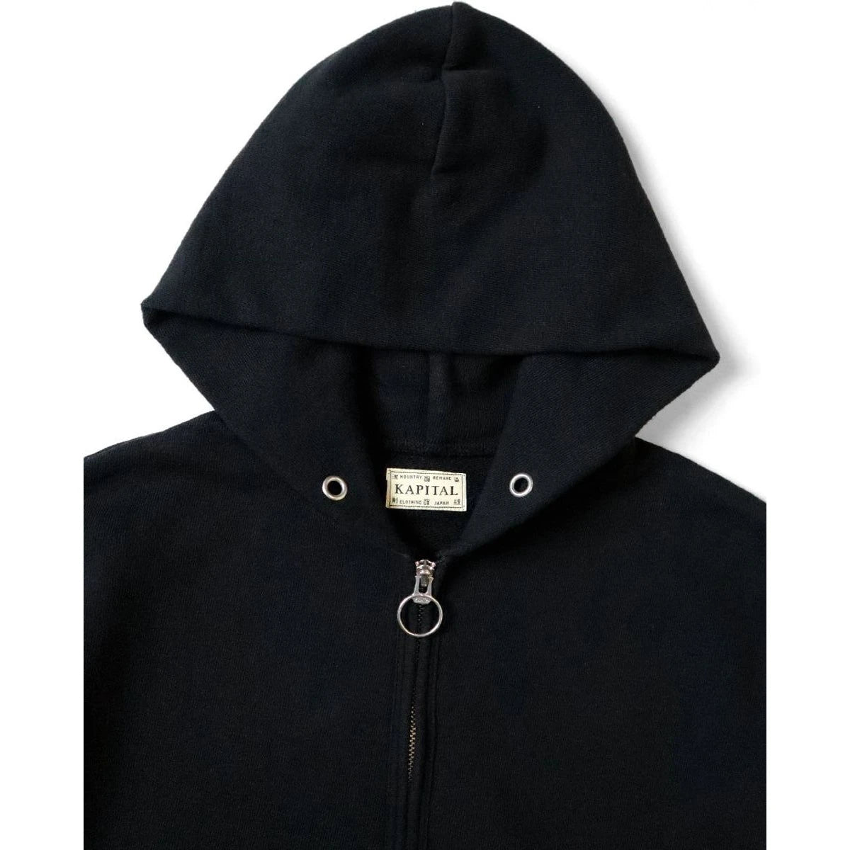 Kapital Fleece Zip Up Gym Hoodie (Peckish Rainbowy Print)