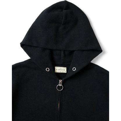 Kapital Fleece Zip Up Gym Hoodie (Peckish Rainbowy Print)
