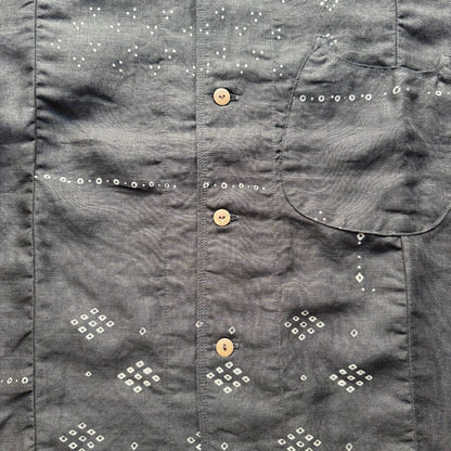 Kapital French Cloth Linen Bandana Discharge Print Aloha Shirt (Santo Domingo Print)