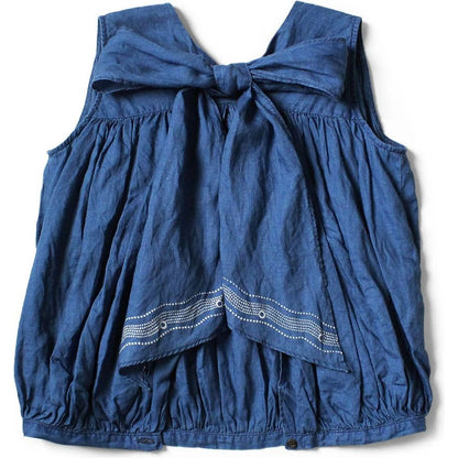 Kapital French Cross Linen 2-Way Choker Cami (Souffle Crest Print)