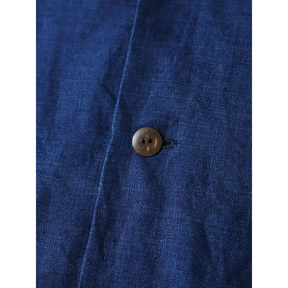 Kapital French Cross Linen Havana Naja Pattern Wrangle Collar Cuban Shirt (Short Sleeve)