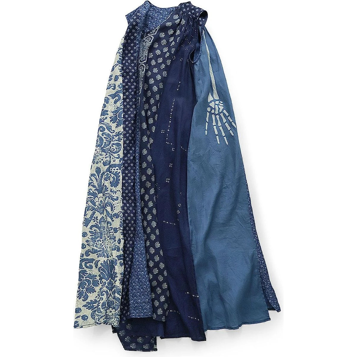 Kapital French Cross Linen Lamp Dress (Bone Print)
