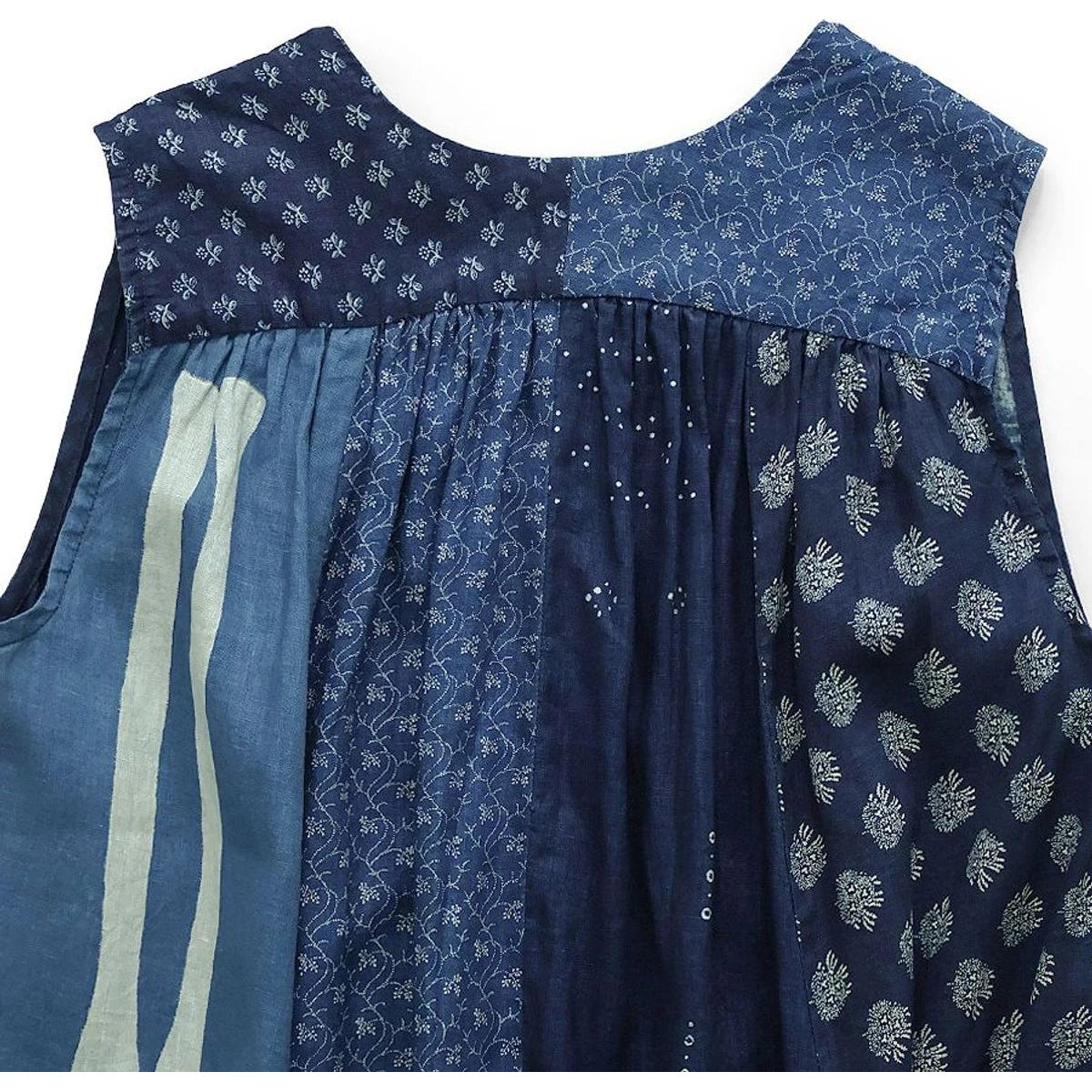 Kapital French Cross Linen Lamp Dress (Bone Print)