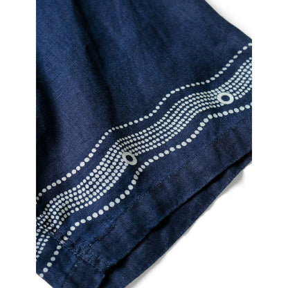 Kapital French Cross Linen Wrangle Collar Aloha Shirt (Souffle Crest Print)