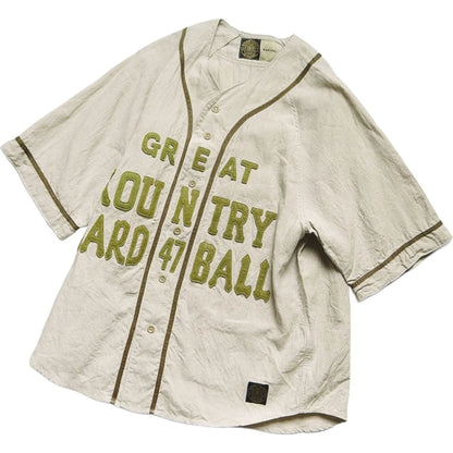 Kapital French Linen Great Kountry Baseball Shirt