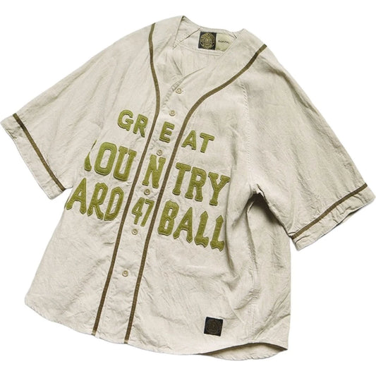 Kapital French Linen Great Kountry Baseball Shirt