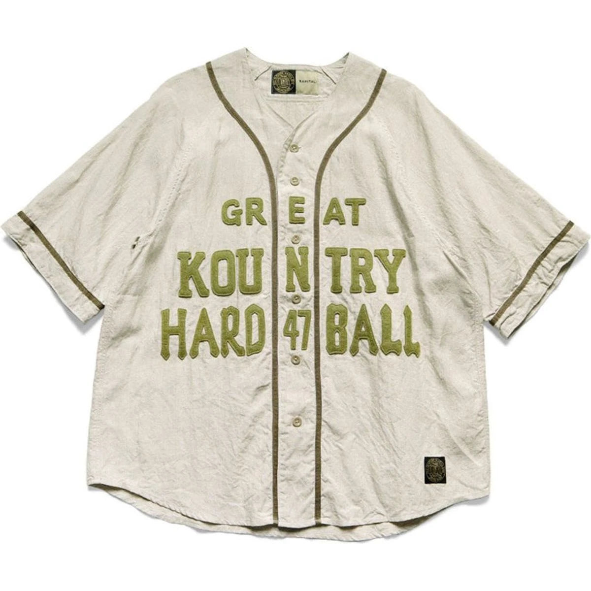 Kapital French Linen Great Kountry Baseball Shirt
