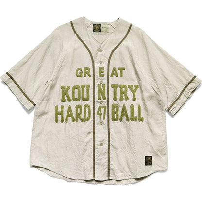 Kapital French Linen Great Kountry Baseball Shirt