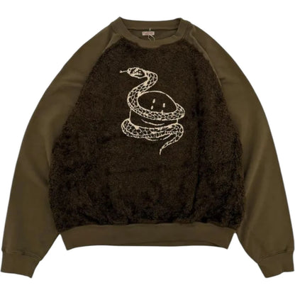 Kapital Fur Grizzly Sweatshirt (Hub Rainbowy Pt)