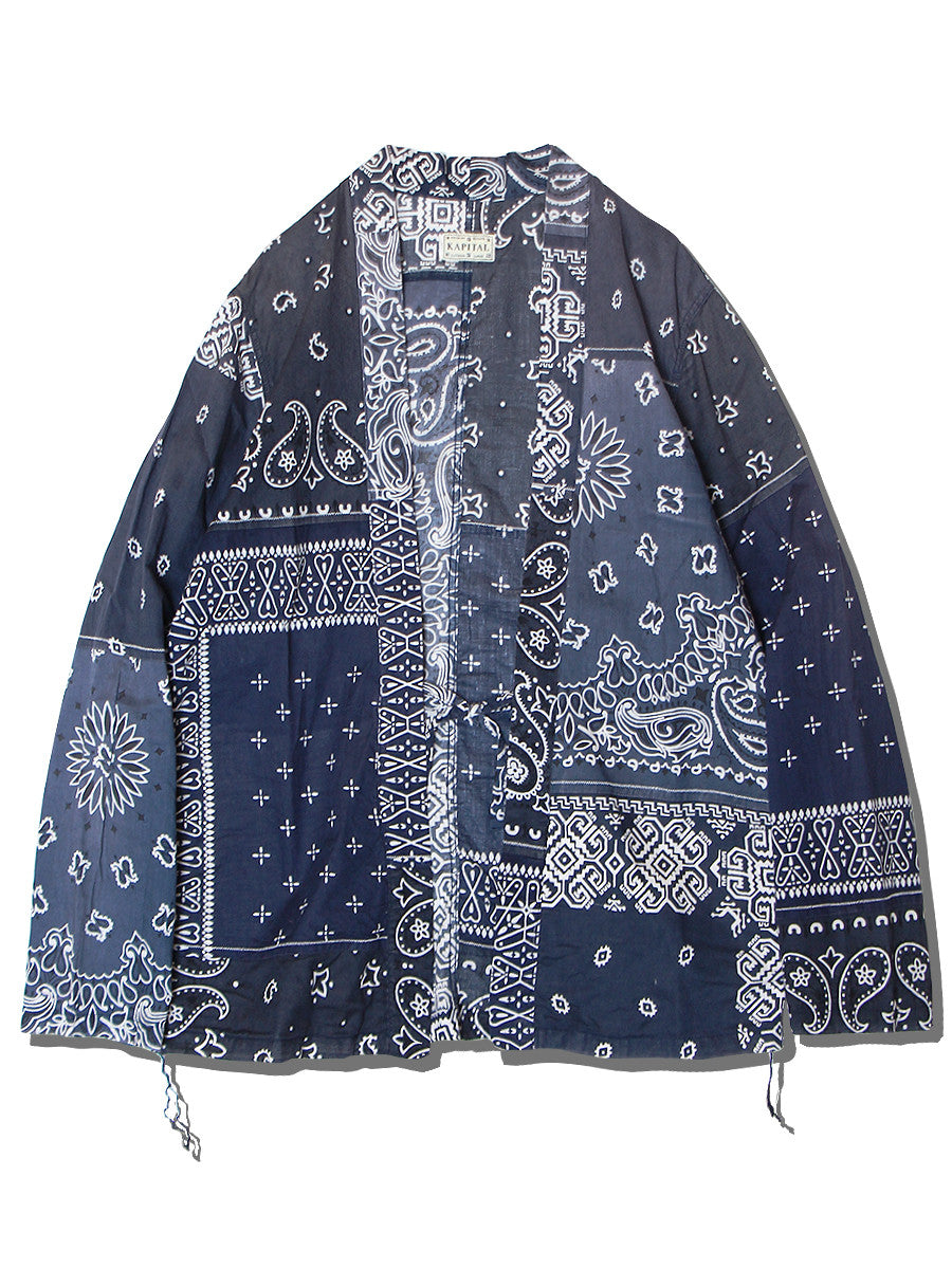 Kapital Gauze Bandana Patchwork Print Kakashi Shirt