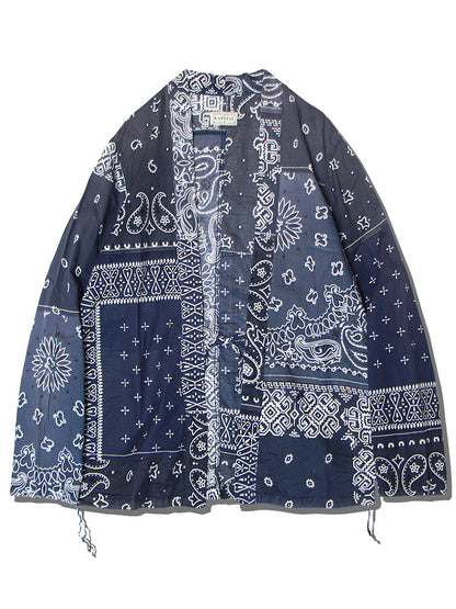 Kapital Gauze Bandana Patchwork Print Kakashi Shirt