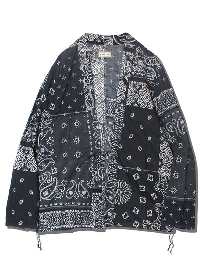 Kapital Gauze Bandana Patchwork Print Kakashi Shirt