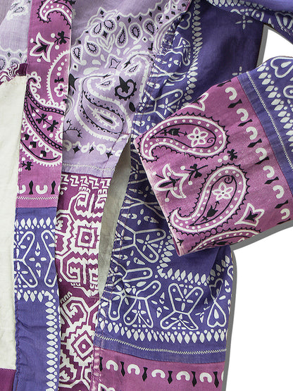 Kapital Gauze Bandana Patchwork Print Kakashi Shirt