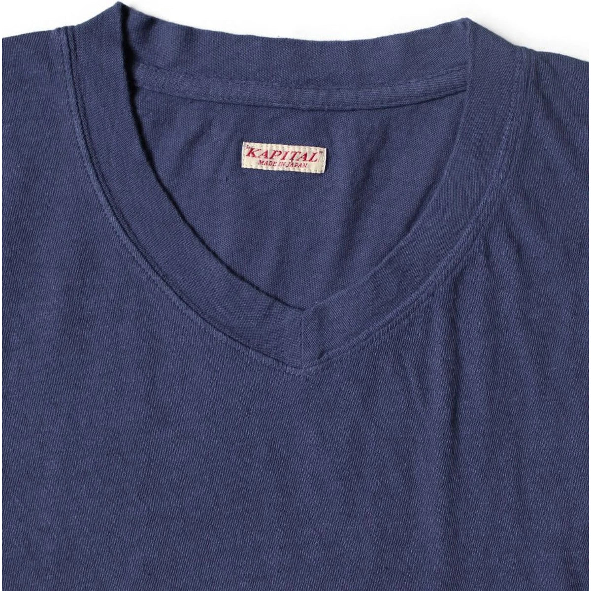 Kapital Gauze Jersey V Neck Pocket T