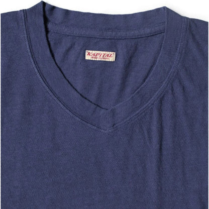 Kapital Gauze Jersey V Neck Pocket T