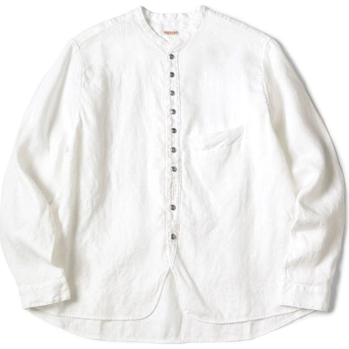Kapital Gauze Linen Herringbone Stand Penny Shirt
