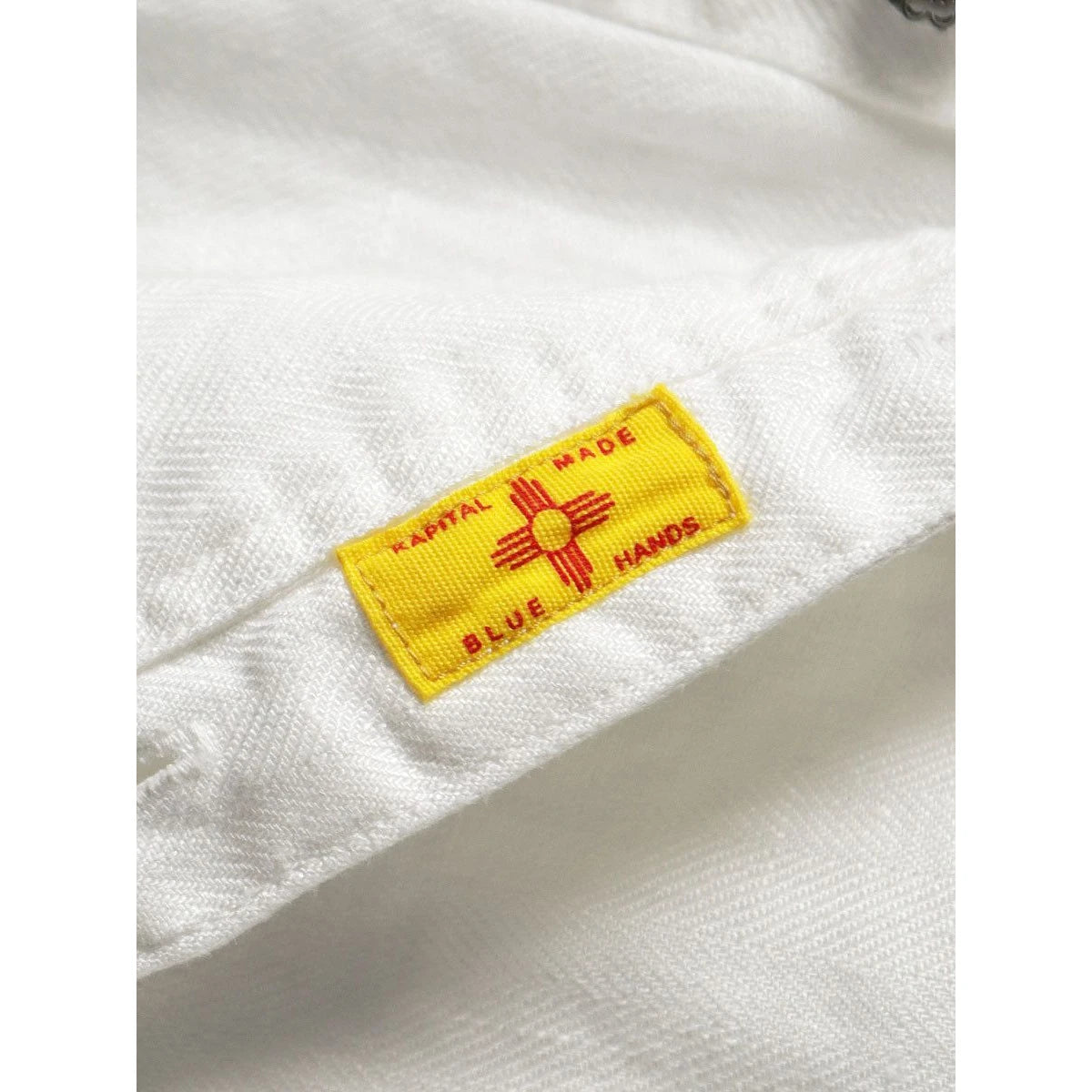 Kapital Gauze Linen Herringbone Stand Penny Shirt