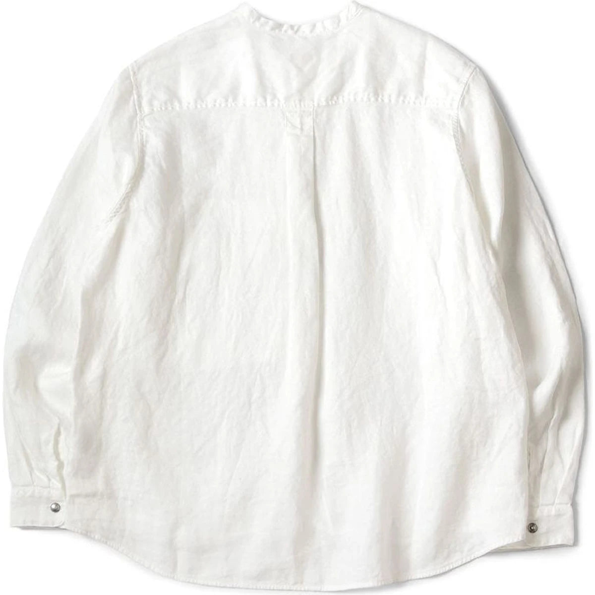 Kapital Gauze Linen Herringbone Stand Penny Shirt