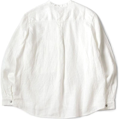 Kapital Gauze Linen Herringbone Stand Penny Shirt