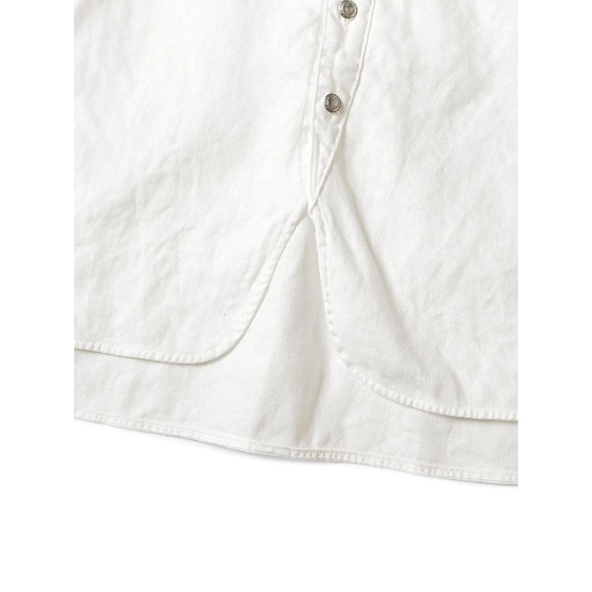 Kapital Gauze Linen Herringbone Stand Penny Shirt