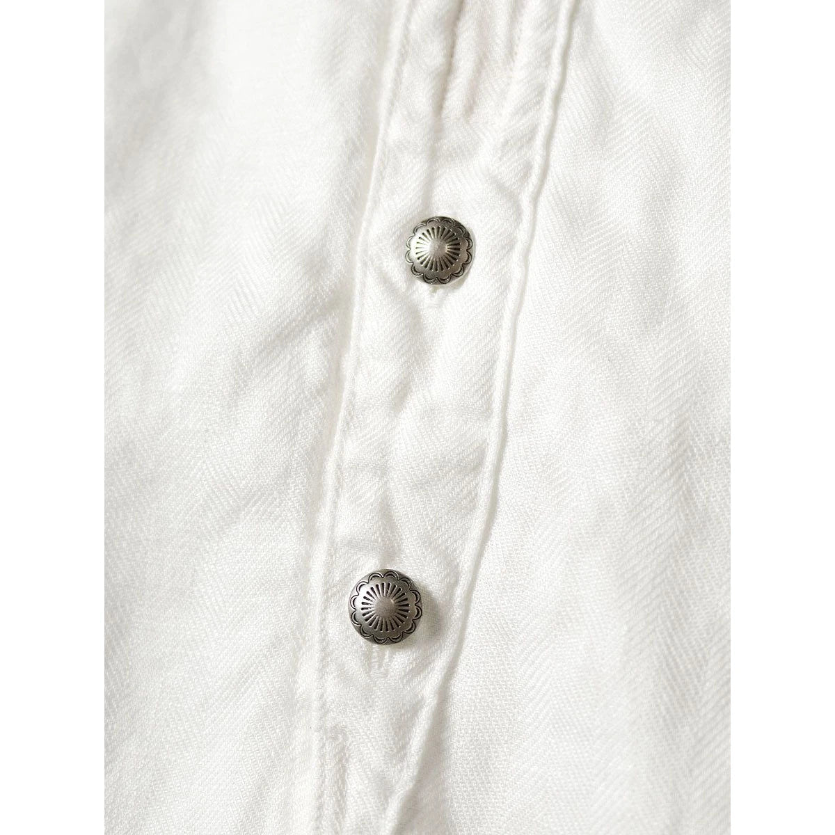 Kapital Gauze Linen Herringbone Stand Penny Shirt