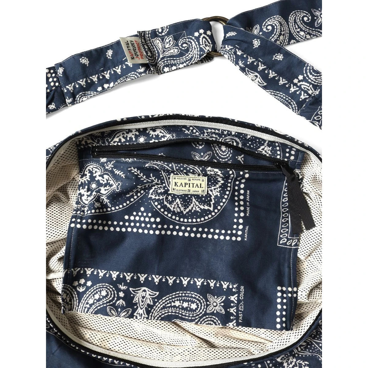 Kapital Gauze Rat Brand Bandana Patchwork Pattern Transit Snufkin Bag