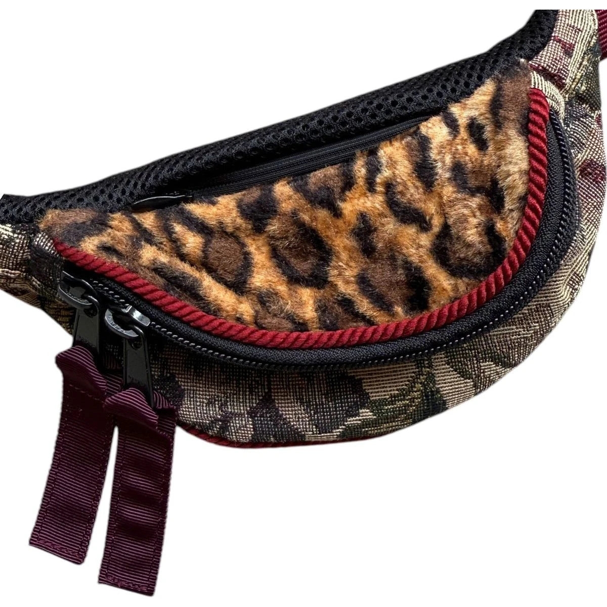 Kapital Gobelin Leopard Fleece Mini Waist Bag (2018)