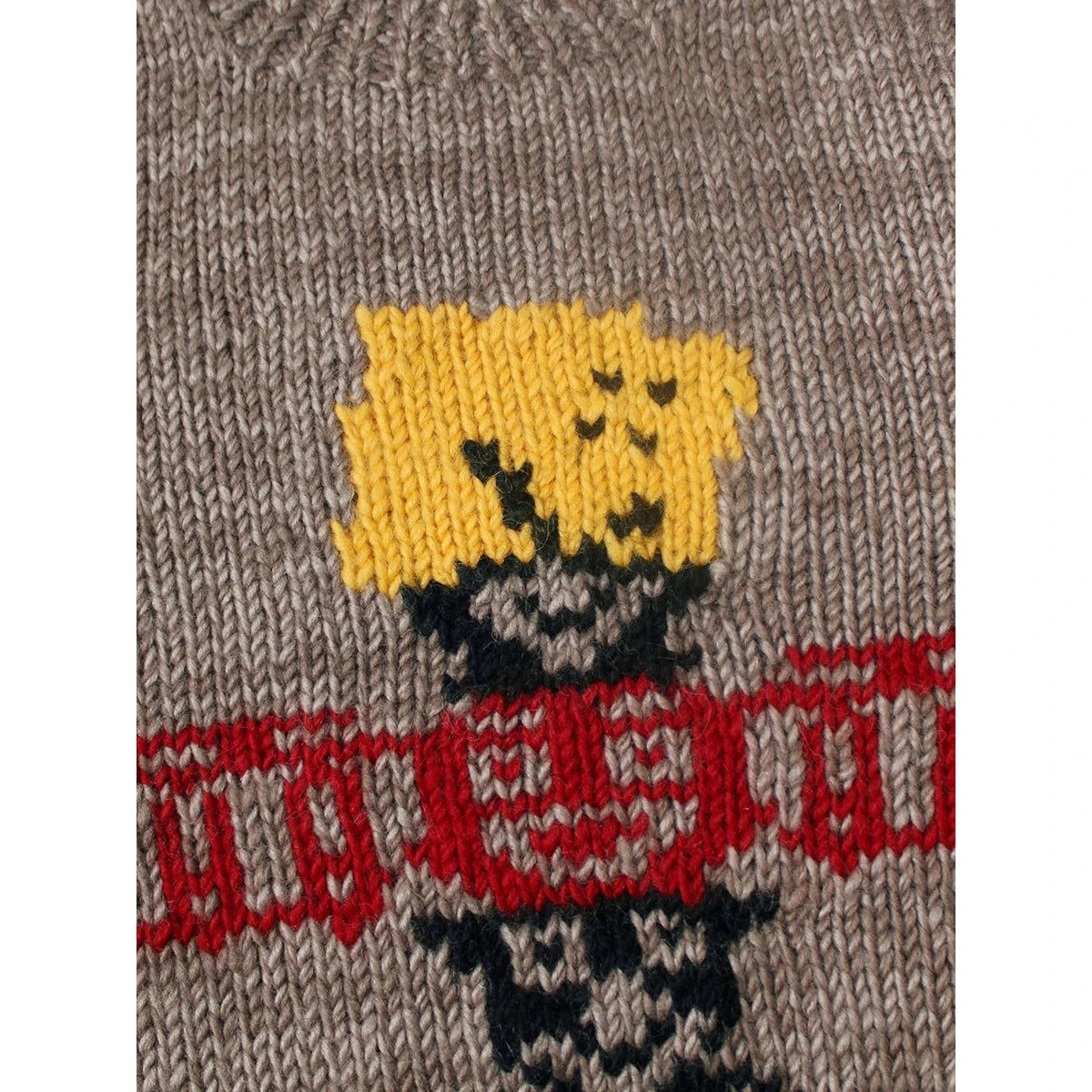 Kapital Hand Knit Peckish Totem Pole Couchin Crew Sweater