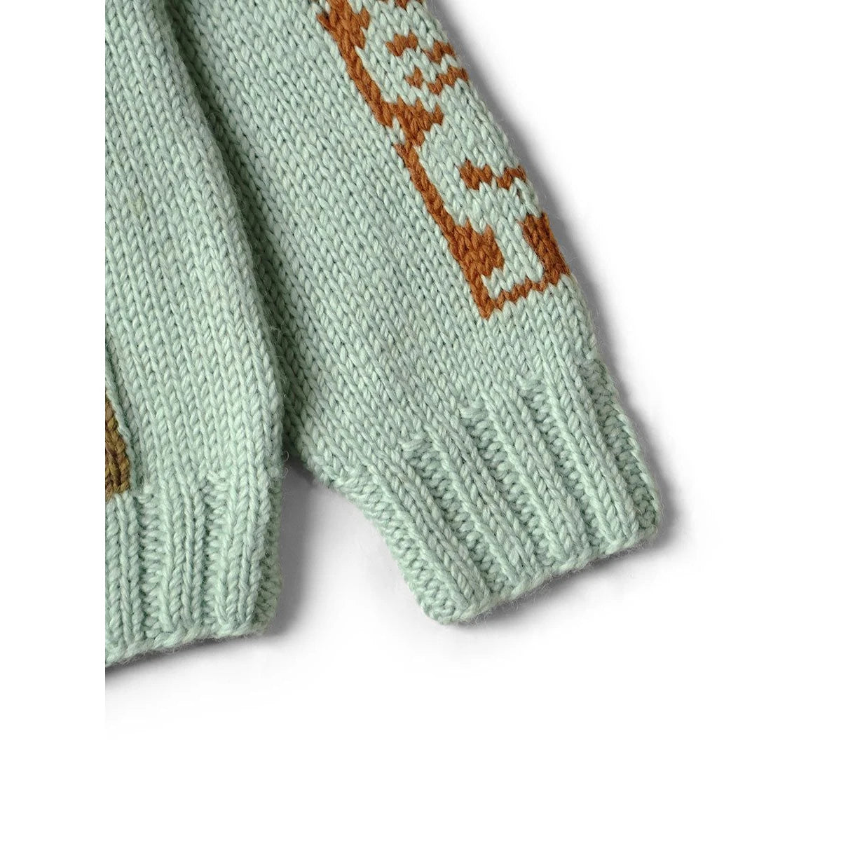 Kapital Hand Knit Peckish Totem Pole Zip Cardigan