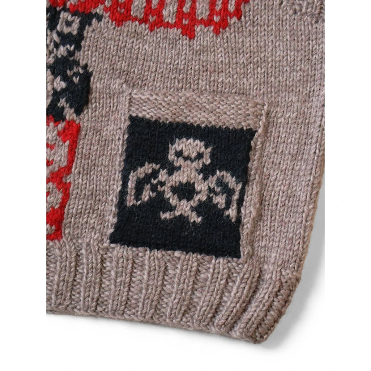 Kapital Hand Knit Peckish Totem Pole Zip Vest