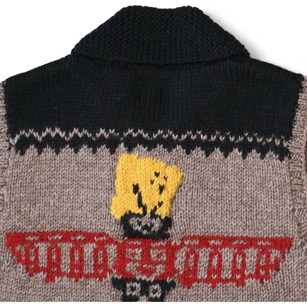 Kapital Hand Knit Peckish Totem Pole Zip Vest