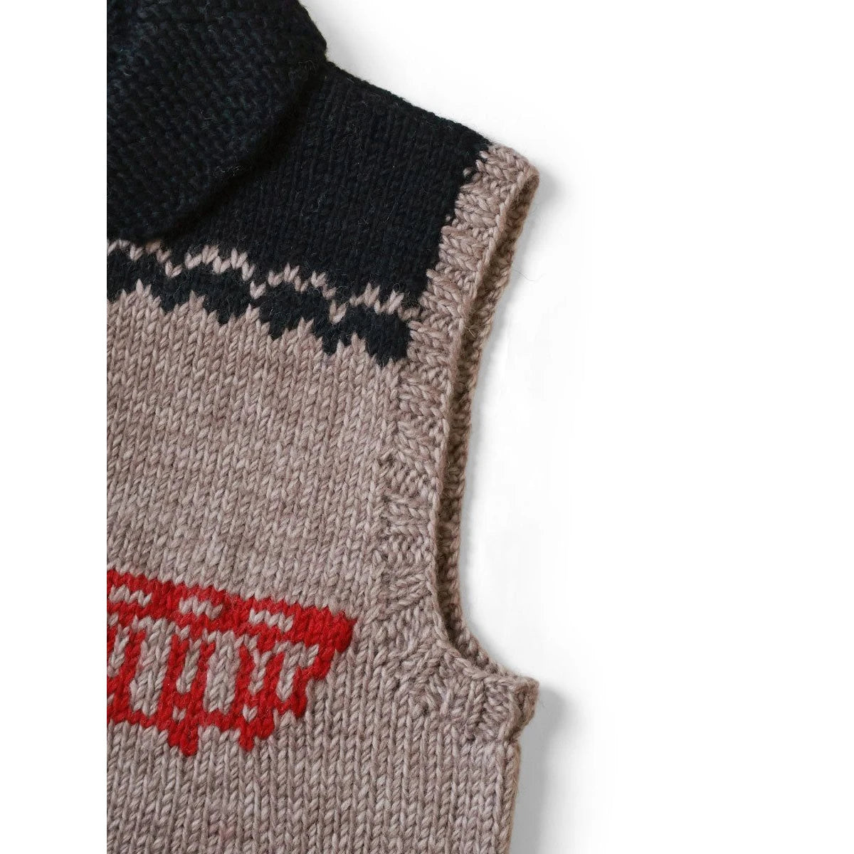 Kapital Hand Knit Peckish Totem Pole Zip Vest