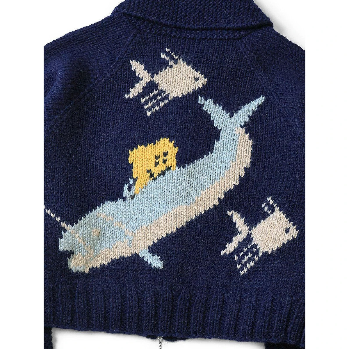 Kapital Hand Knit Peckish Trout Zip Bolero