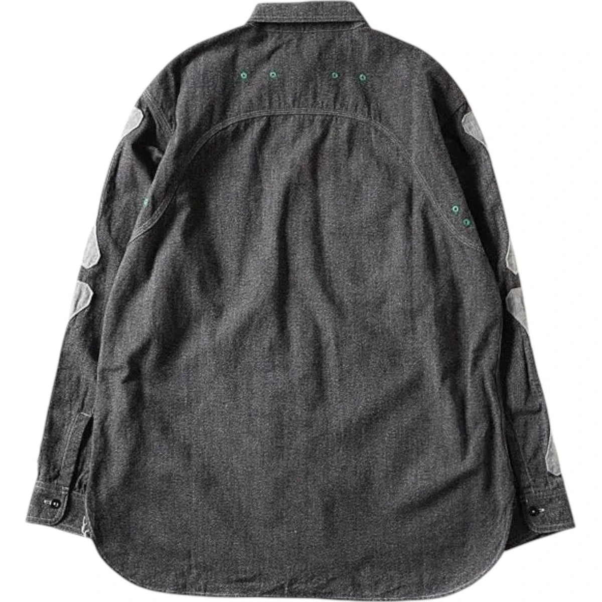 Kapital Heather Chambray 2Tone Bone Patch Ventilator Work Shirt