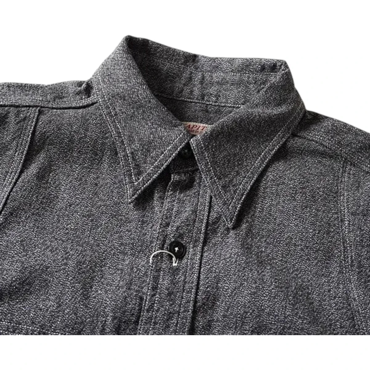 Kapital Heather Chambray 2Tone Bone Patch Ventilator Work Shirt