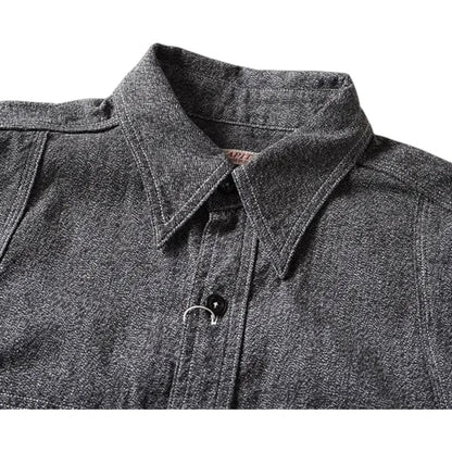 Kapital Heather Chambray 2Tone Bone Patch Ventilator Work Shirt