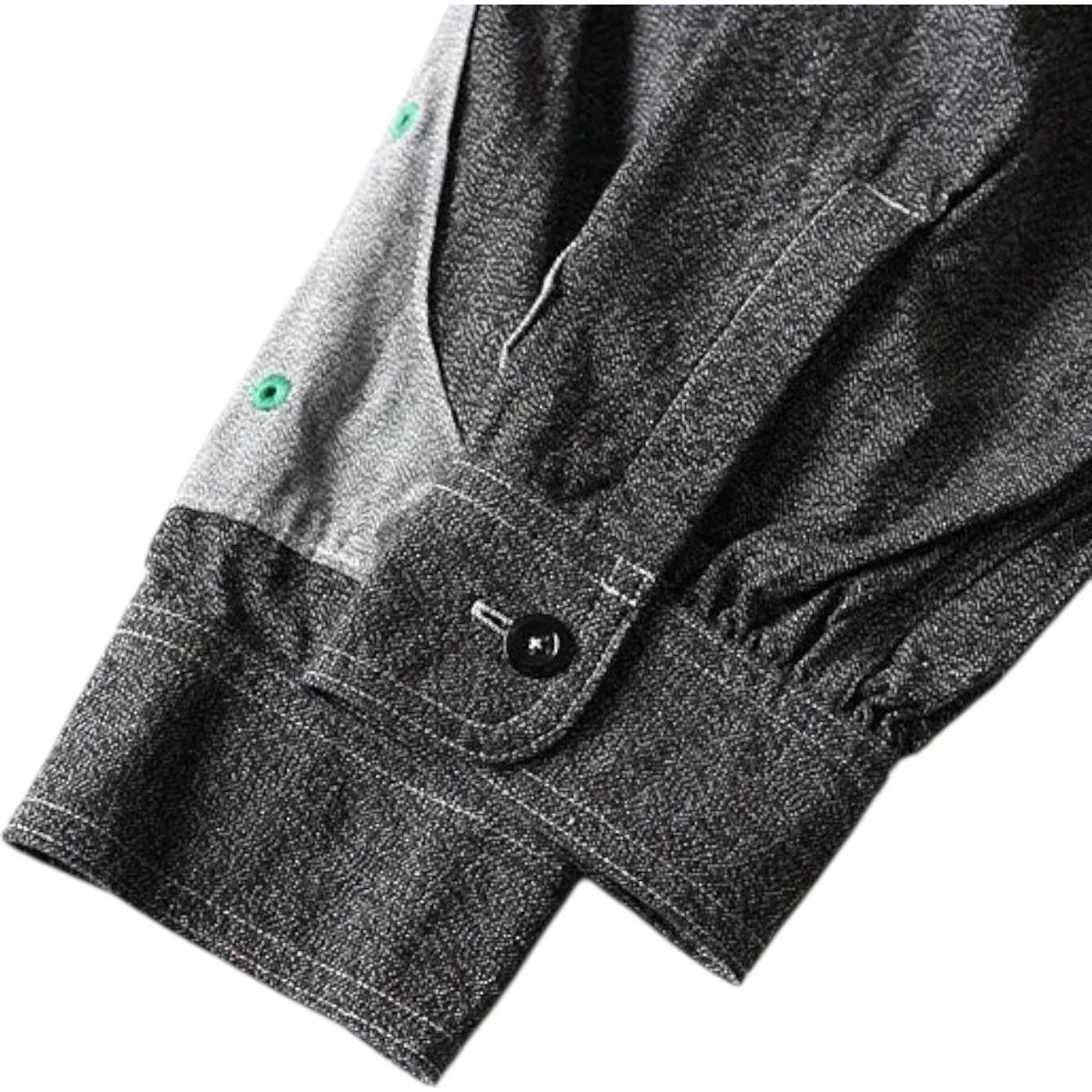 Kapital Heather Chambray 2Tone Bone Patch Ventilator Work Shirt