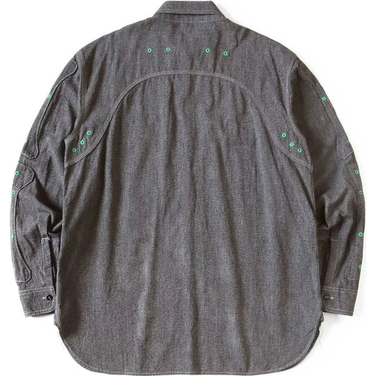 Kapital Heather Chambray Bone Patch Ventilator Work Shirt