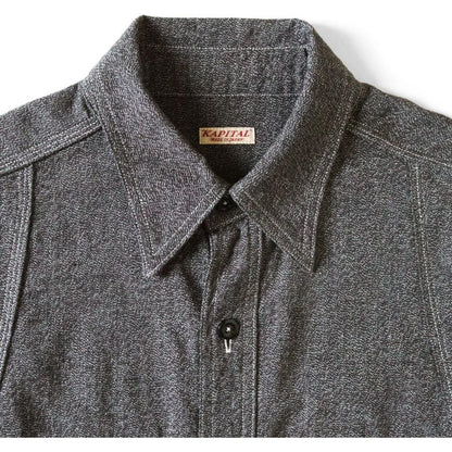 Kapital Heather Chambray Bone Patch Ventilator Work Shirt